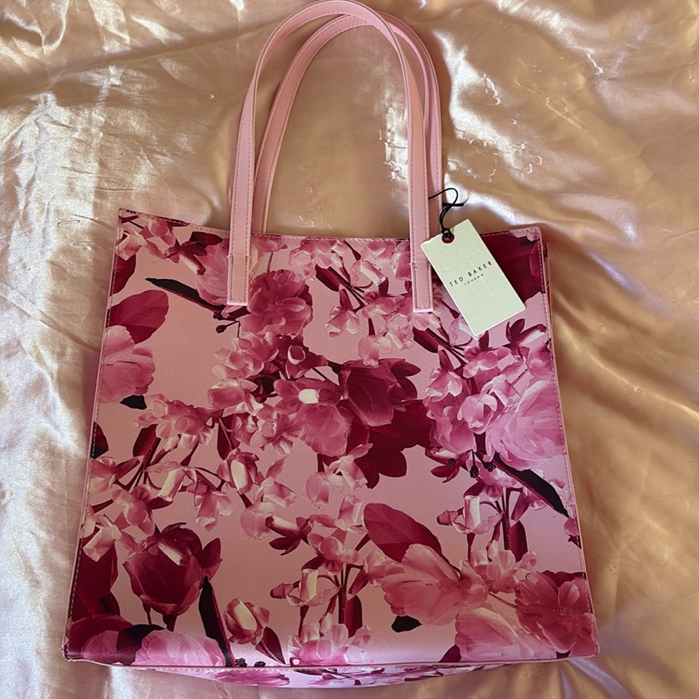 Ted Baker Pink Floral Tote Bag